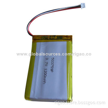 GPS device 3.7V 1200mAh RIG503759P model lithium polymer battery